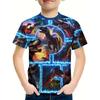 Children's Clothing Boys Tshirt Short Sleeve Girl T-Shirt 3D Cartoon Dinosaurs Casual Round Neck Tees Kids Summer