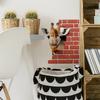 Self Adhesive Broken Wall Little Deer Decorative Wall Stickers Peel and Stick Removable Waterproof