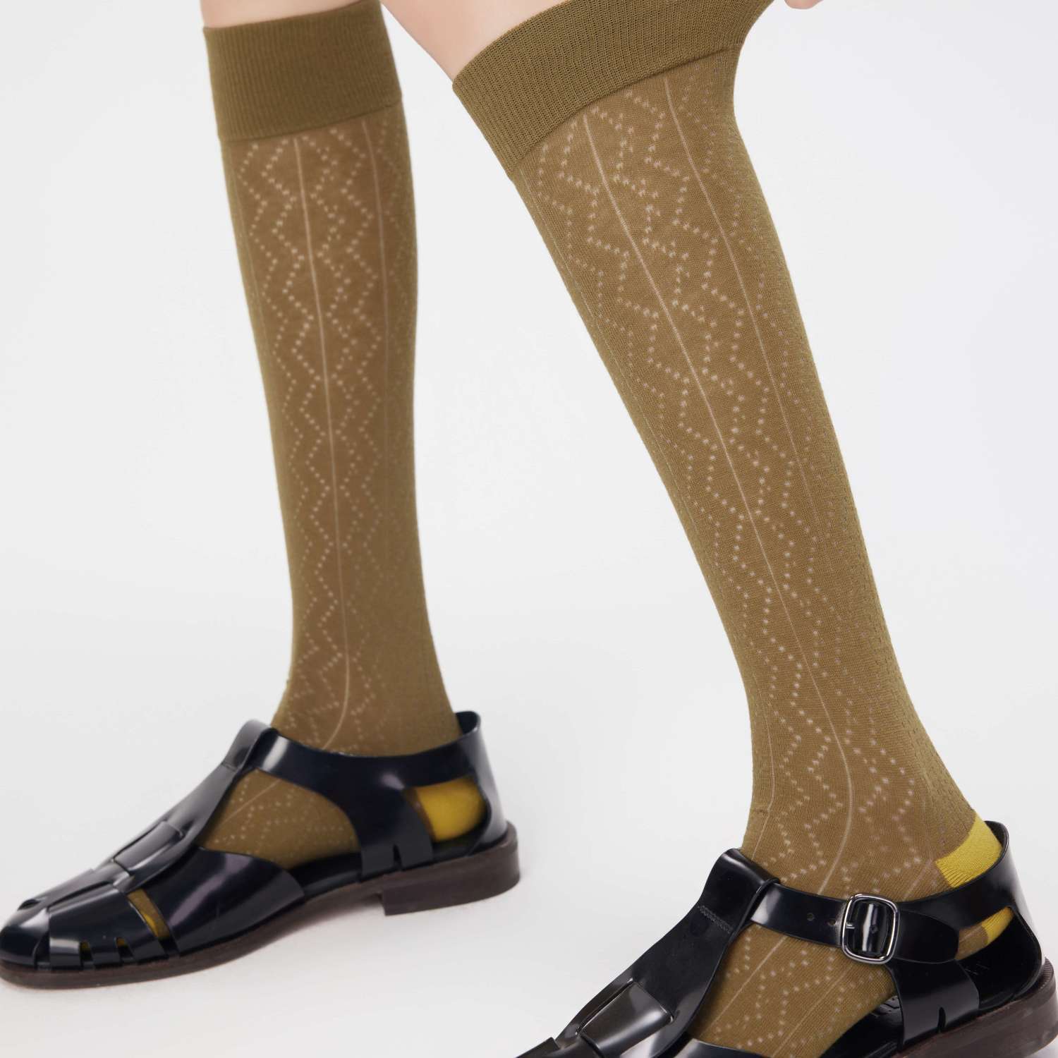 

Vintage Lace Calf Socks | Summer Hollow Thin Breathable Mesh High-Knee White Socks