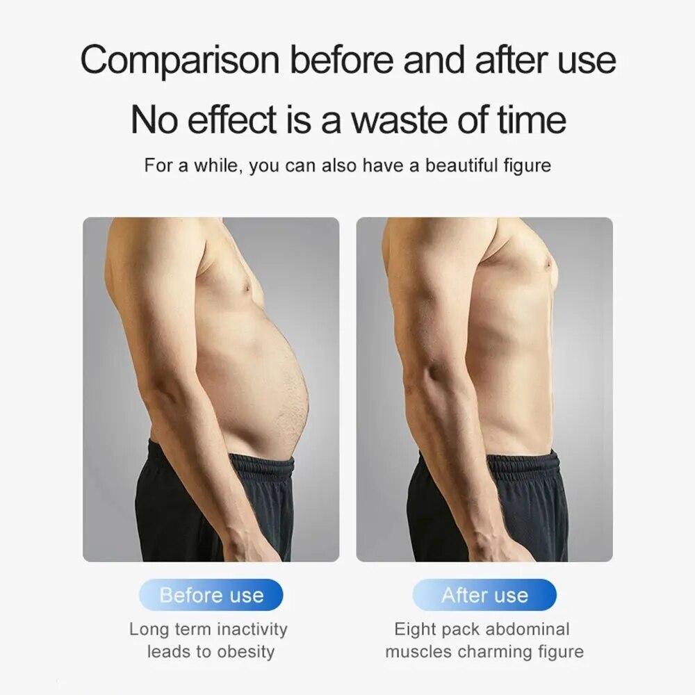 Micro-current Slimming Belt Home Rechargeable Training and Abdominal Fitness Device with 10 Massage Modes Body Shaping Massager