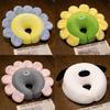 Adorable Cartoon Sunflower Memory Foam Nap Pillow For Kids Desk Rest Removable Cover