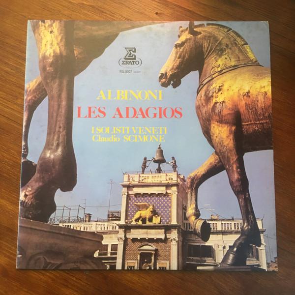 

LP Record I SOLISTI VENETI / CLAUDIO SCIMONE - Les Adagios REL8307 ERATO 1982 Japan Obi Classical Used
