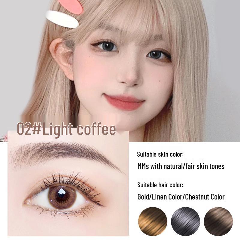 MKING PRETTY Ultra-Fine Triangular Waterproof Gold Eyebrow Pencil for Women - Sweat-Proof, Natural Finish, Ideal for Beginners