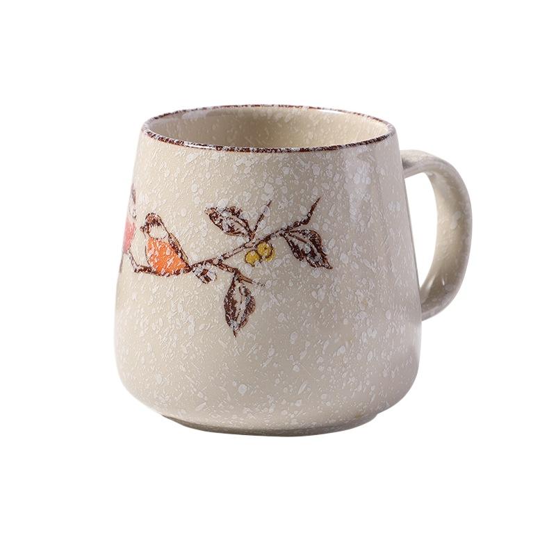 Glazovaný Retro Jednoduchý Severský Keramický Hrnček Kreativní Domácí Personalizovaný Pohár na Vodu Šálek na Kávu