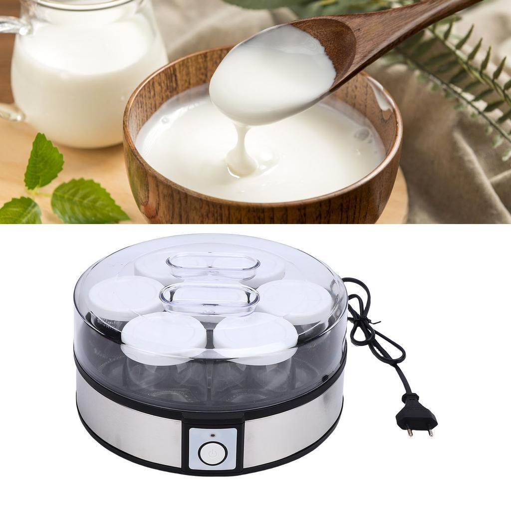 Elektryczny jogurtownik 20W ze stali nierdzewnej, wielofunkcyjny, przenośny, domowy automat do jogurtu na dżemy, budynie