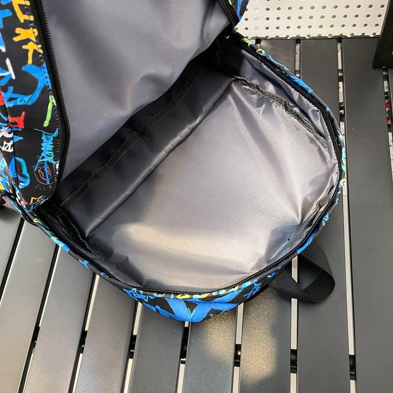Backpack Men's Graffiti Backpack Senior High School Student Schoolbag