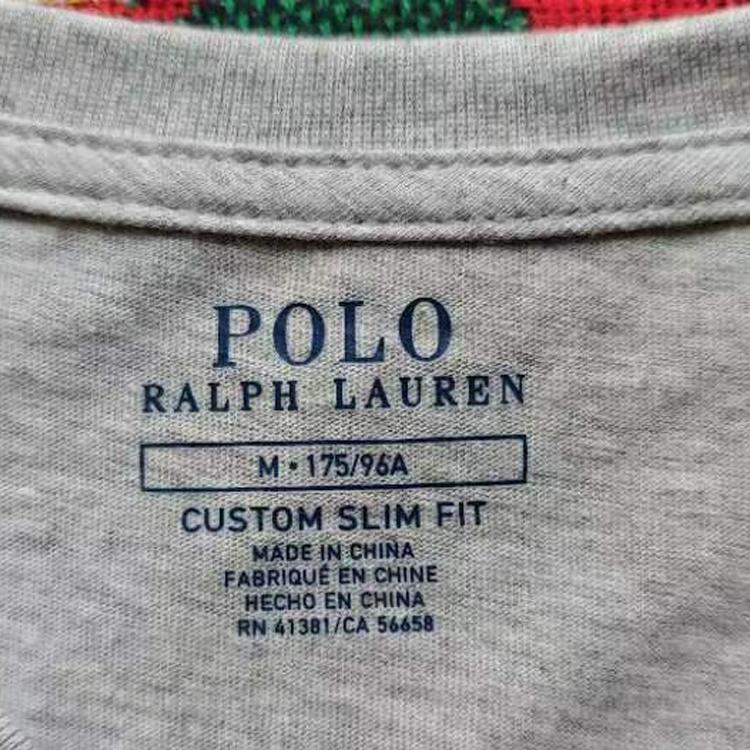 Polo Ralph Lauren Logo Letter Print Crew Neck Short Sleeve T-Shirt Men Tops Gray 710858957-003
