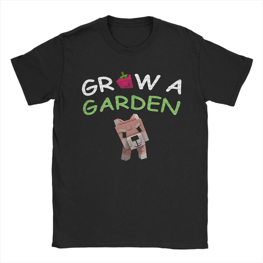 Streetwear Grow a Garden Gamer T-Shirt Men Cotton Short Sleeve Round Neck Summer Top Tee