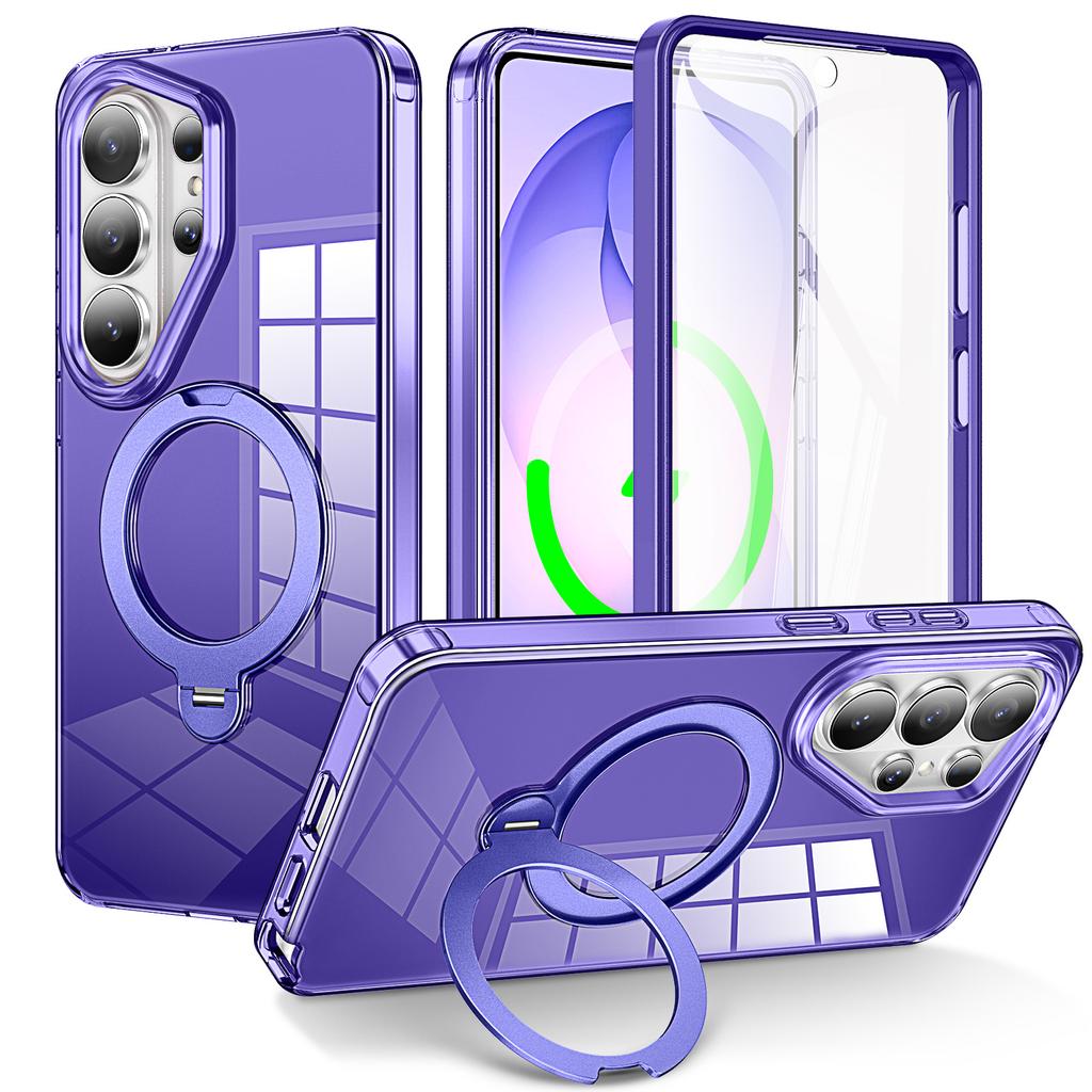 Applicable to Samsung S26Ultra jelly magnetic bracket mobile phone case C S26Plus anti-drop S26 protective case