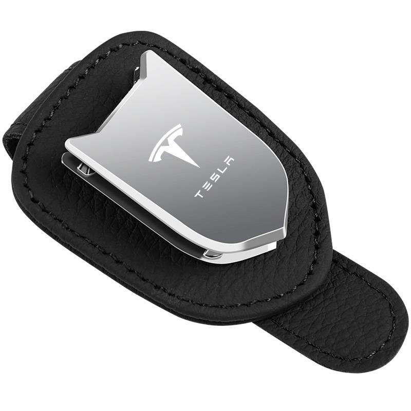 1 Stück Auto Sonnenbrille Schutz Aufbewahrungsboxen Sonnenblende Brillenbox Für Tesla Model S Model X Model Y Cybertruck Model 3 Model Y