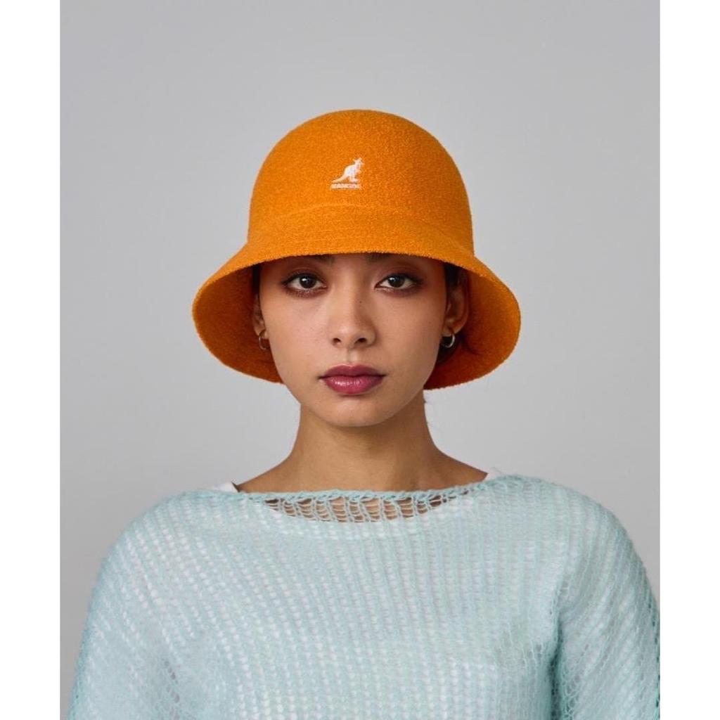 Used SALEKANGOL Bucket Hat Bell Shape Orange L Size