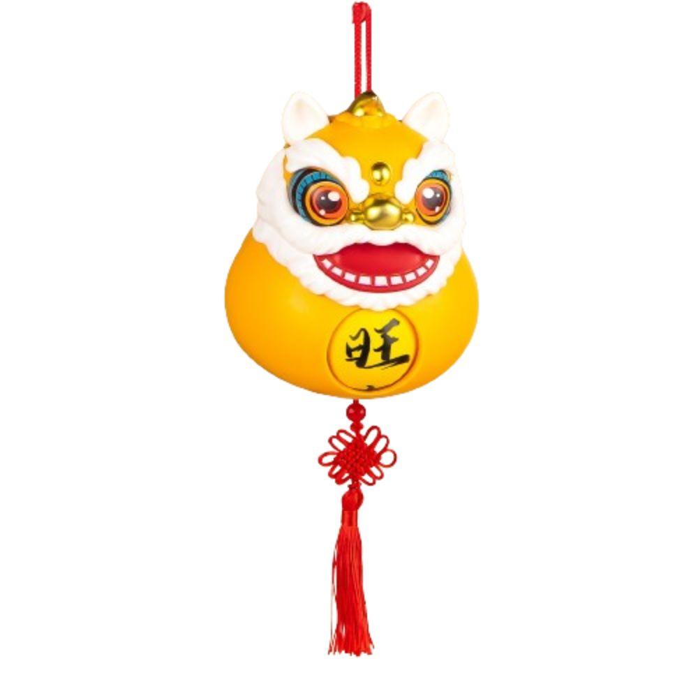Plastics Lion Dance Bell Decoration With Keychain Car Rearview Mirror Pendant  Kid Girl Boy