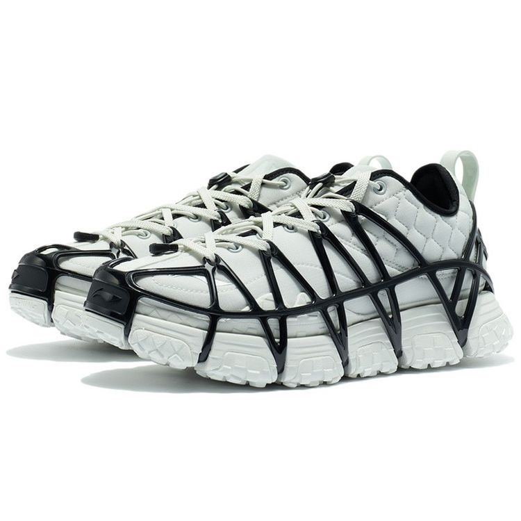 Li Ning Mix Ace Trendy Low-Top Sports Casual Shoes Men Sneakers Frost-White Black ARYR013-5