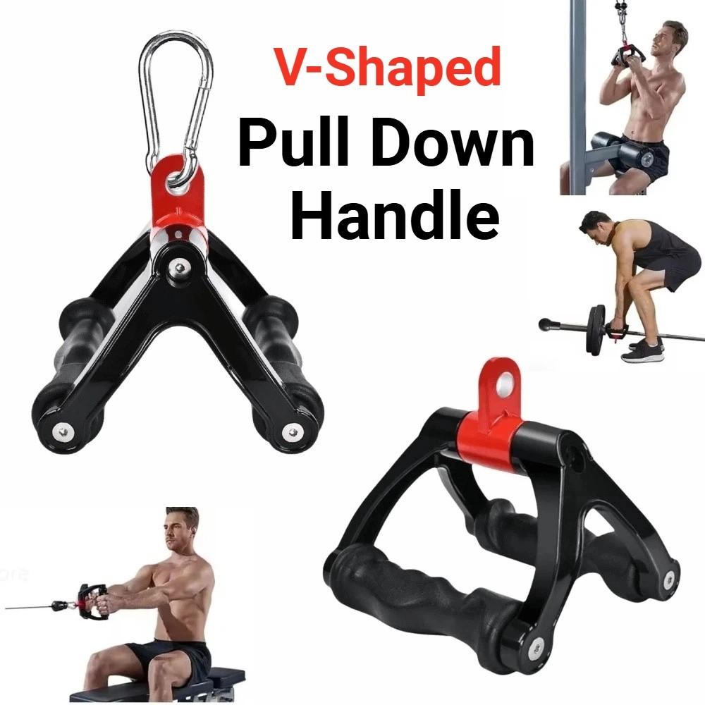 Ergonomics Fitness Pull Down Handle V-Bar Fitness Equipment Workout Bar V-Shaped Handle Home Gym