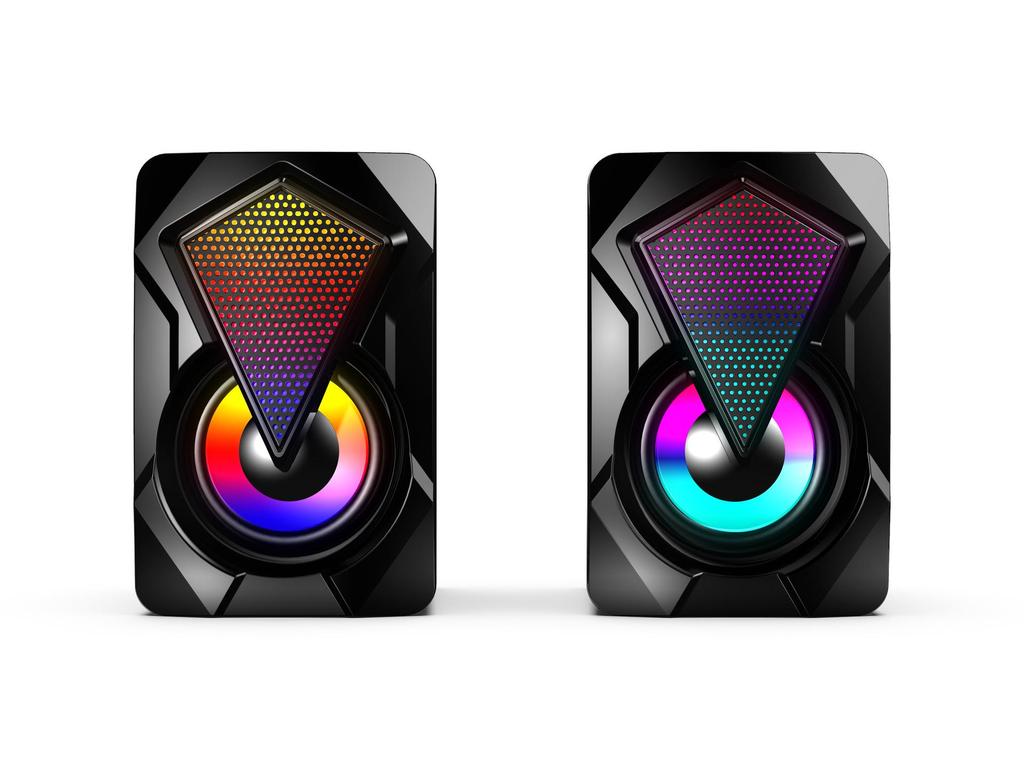 X2 RGB Wired Mini Multimedia Computer Speakers for Desktop & Notebook