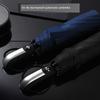 Ten-Bone 70% Off Fully Automatic Folding Umbrella for Men and Women, Business Black-Coated Sunshade Umbrella, Dual-Use for Sun and Rain, Promotional