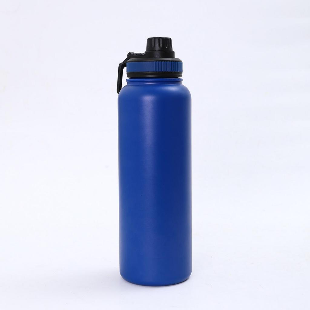 Amerikanischer Stil 304 Edelstahl Vakuumisolierte Thermoskanne – doppelwandig, großes Fassungsvermögen, Wasserflasche für Outdoor-Sportarten.