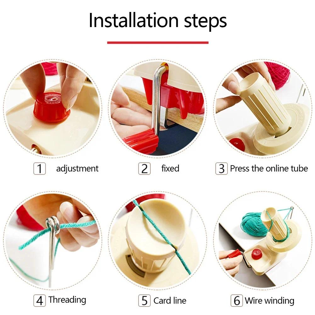 Yarn Winder Hand Operated Yarn/Fiber/Wool/String Ball Winder Wool Winder Machine for Swift Yarn Wool Fiber String Ball