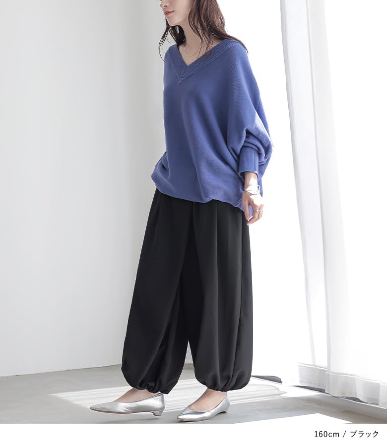 Oshare Walker Arabian Mode Wide Winter Long Solid Comfortable Elastic Wide Sarouel Arabian Elastic Loose Plus Pan2102 n'OrLABEL Pants, Women's,