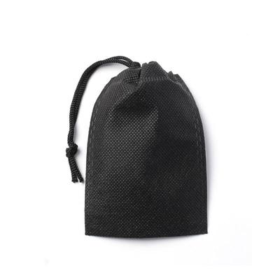 One-piece String Non-woven Pouch 30p Set (16x25cm) (black)