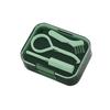 Double Layers Denture Box Braces Storage Box with Teeth Cases Bath Cleaning Case Denture Cleaning Tooth Storage Portable Case
