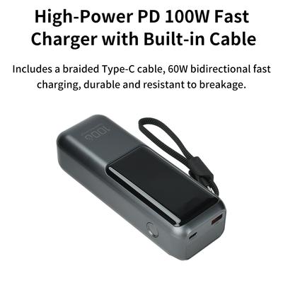 Boîtier de Chargeur de Batterie DIY PD100W Charge Rapide pour 4 Piles Polymères 21700 20000mA Boîte Power Bank pour Macbook Nécessite Soudure