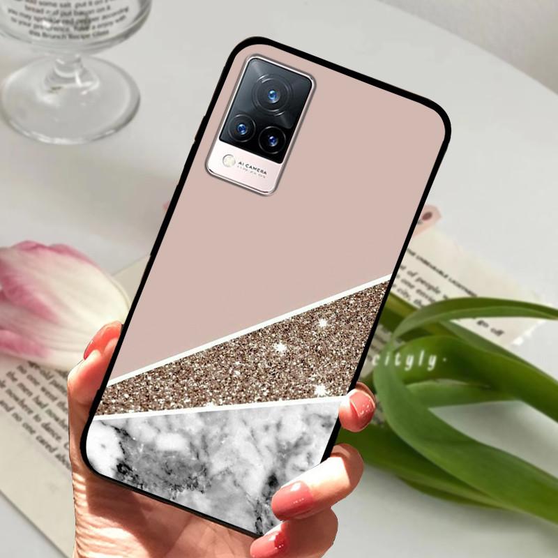 For vivo V21 5G 4G V21E Case Soft Silicone Phone TPU Coque Cover for Vivo V21E v21 V 21e 21 V2050 V2061 Protective Fundas Shell