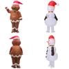 Aufblasbares Erwachsenenkostüm Weihnachtsmann Schneemann Lebkuchenmann für Cosplay- und Halloween-Partys