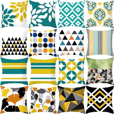 Geometrischer Digitaldruck Pfirsichhaut Kissenbezug Moderner Schlichter Stil Sofa Kissenbezug Auto Kissenbezug Dekoration