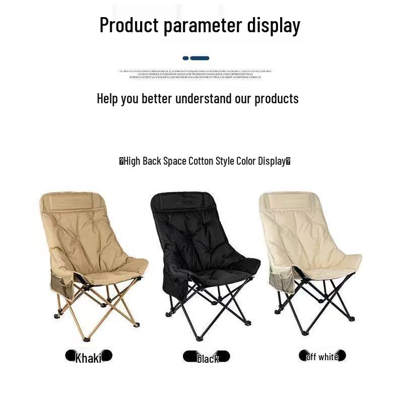 Portable Outdoor Cotton-Padded Folding Chair - Ideal for Art Students, Sketching, Camping, or Field Use