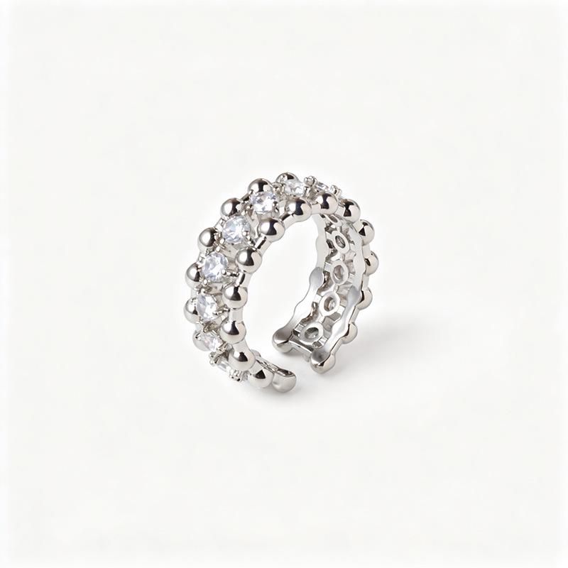 New 2026 Vintage Zirconium Open Index Finger Ring for Women - Light Luxury Summer Style