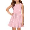 Vestido de princesa de verano para niñas - Vestido de corte A con chaleco y detalles de costura