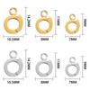 Stainless Steel Necklace Clasp Round Versatile Connection Buckles for Bracelet Earring Pendants Hooks Jewelry Making Supplies