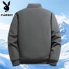 PLAYBOY Men's Oversized Padded Stand-Collar Winter Jacket