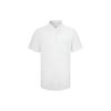 Casual Cotton Linen Simple Embroidered Letter Patch Pocket Short Sleeve Shirt Men Shirts White J320784-YAF
