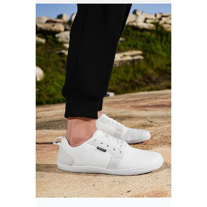 New Outdoor Men's Comfort and Women's Walking Shoes, Wide-toe Shoes, Breathable Soft-soled Couple's Flying Woven Sports Shoes