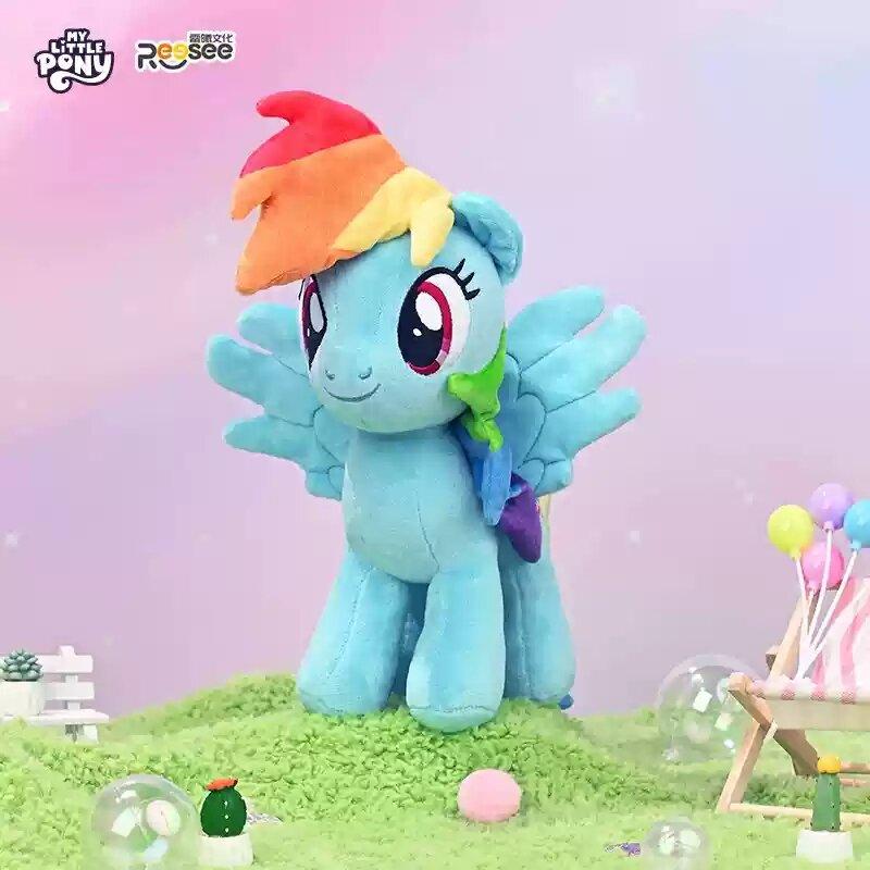 My Little Pony Plush Toy Anime Rainbow Dash Rarity Twilight Sparkle Fluttershy Pinkie Pie Applejack Stuffed Ornament Doll Gift