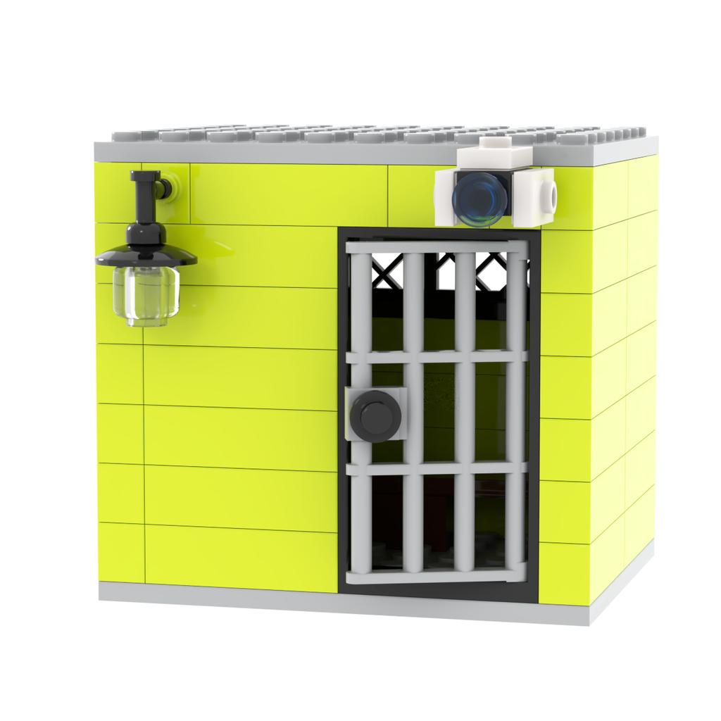Jail Prison Cell Police Thief Building Blocks Toy Collection Kids Assembly Classic Brick Souvenir Decoration