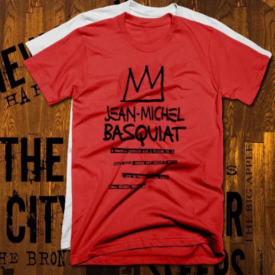 New York Graffiti T-Shirt Abstract crown Afro Picasso Brooklyn new Cotton Tee 2XL