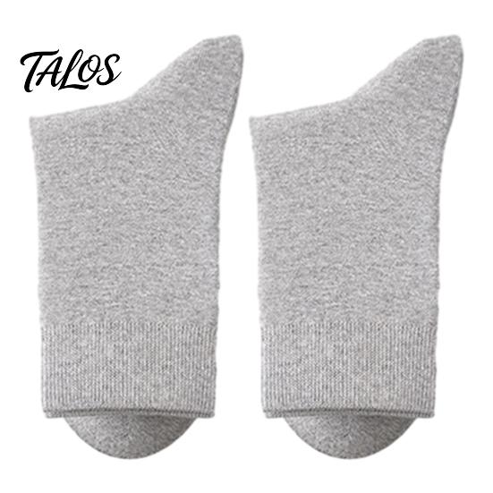 Chaussettes Business Respirantes Homme Mi-mollet, Couleur Unie Décontractées Douces Non Serrantes Évacuant la Transpiration pour l'Automne l'Hiver et le Quotidien Humidité