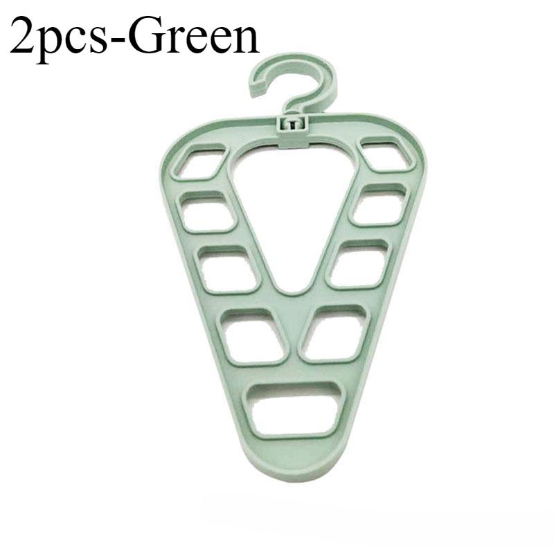 1/2/3Pcs 9-Hole Magic Clothes Hanger Closet Organizer Space Saving Multi-function Drying Racks Wardrobe Scarf Storage