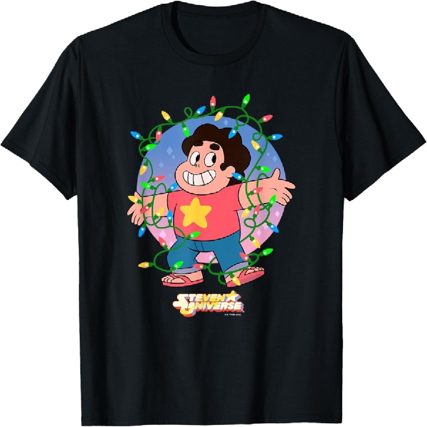 

Steven Universe Christmas Steven Drip X-Mas Lights T-Shirt XXXXXL різнокольоровий