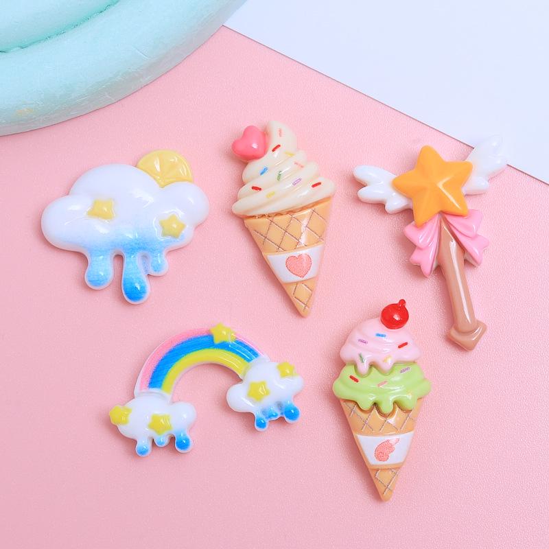 Dreamy Unicorn Resin Shoe Buckle & Hair Clip DIY Accessories