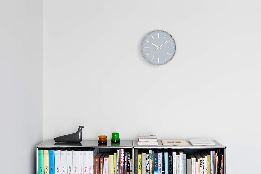 Lemnos Draw Wall Clock, Analog, Gray, KK18-13 GY