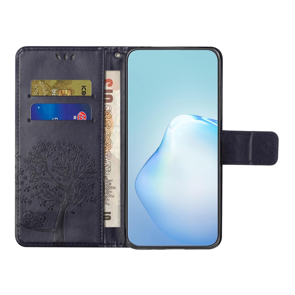 For Samsung Galaxy A37 5G/A36 5G Case PU Leather Owl Tree Imprinted Wallet Phone Cover