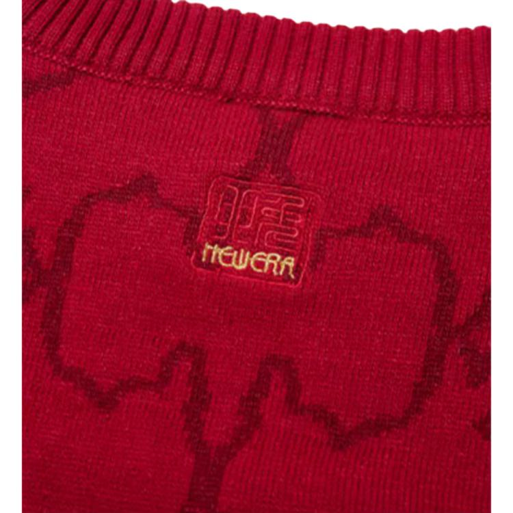 New Era Shadow Rabbit Series All Over Print Warm Sweater Unisex Sweater Red 13488869