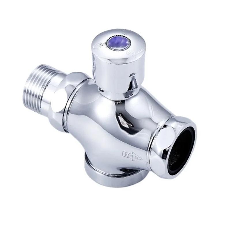 Lavatory Manual Urinal Flush Valves Copper Alloy Flush Valve 3/4" 1" Push Button Toilet Flush Valve Hand-pressed