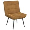 Velvet Recliner Chair with Footstool Brown