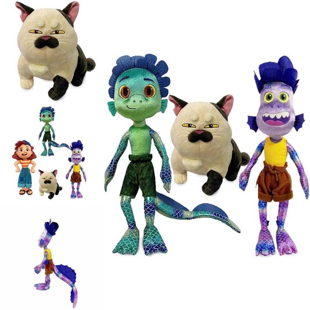 Adorable Cartoon Luca Alberto Julia Cat Sea Monster Boys Plush Toys Anime Figures Dolls