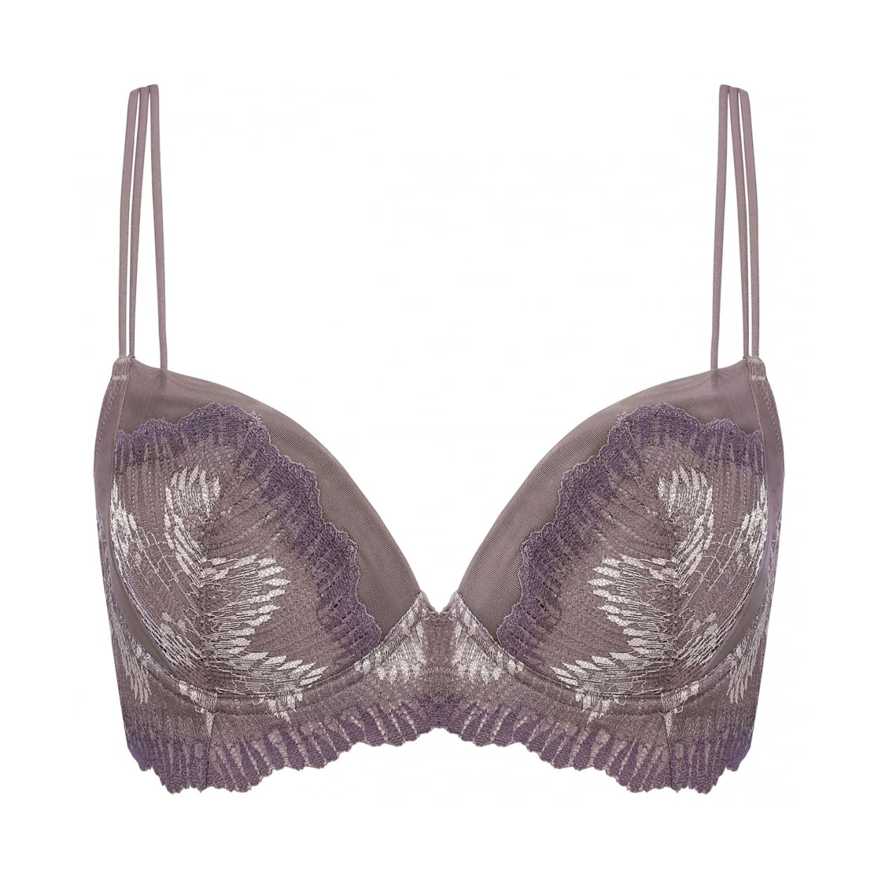 

Бюстгальтер пуш-ап Triumph Crystal размера D65, Reflection, серый, M013,